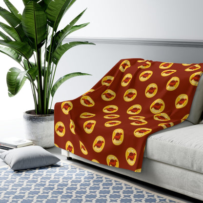 Satan's Sausage | Sherpa Fleece Blanket - Detezi Designs-82563053458739239282