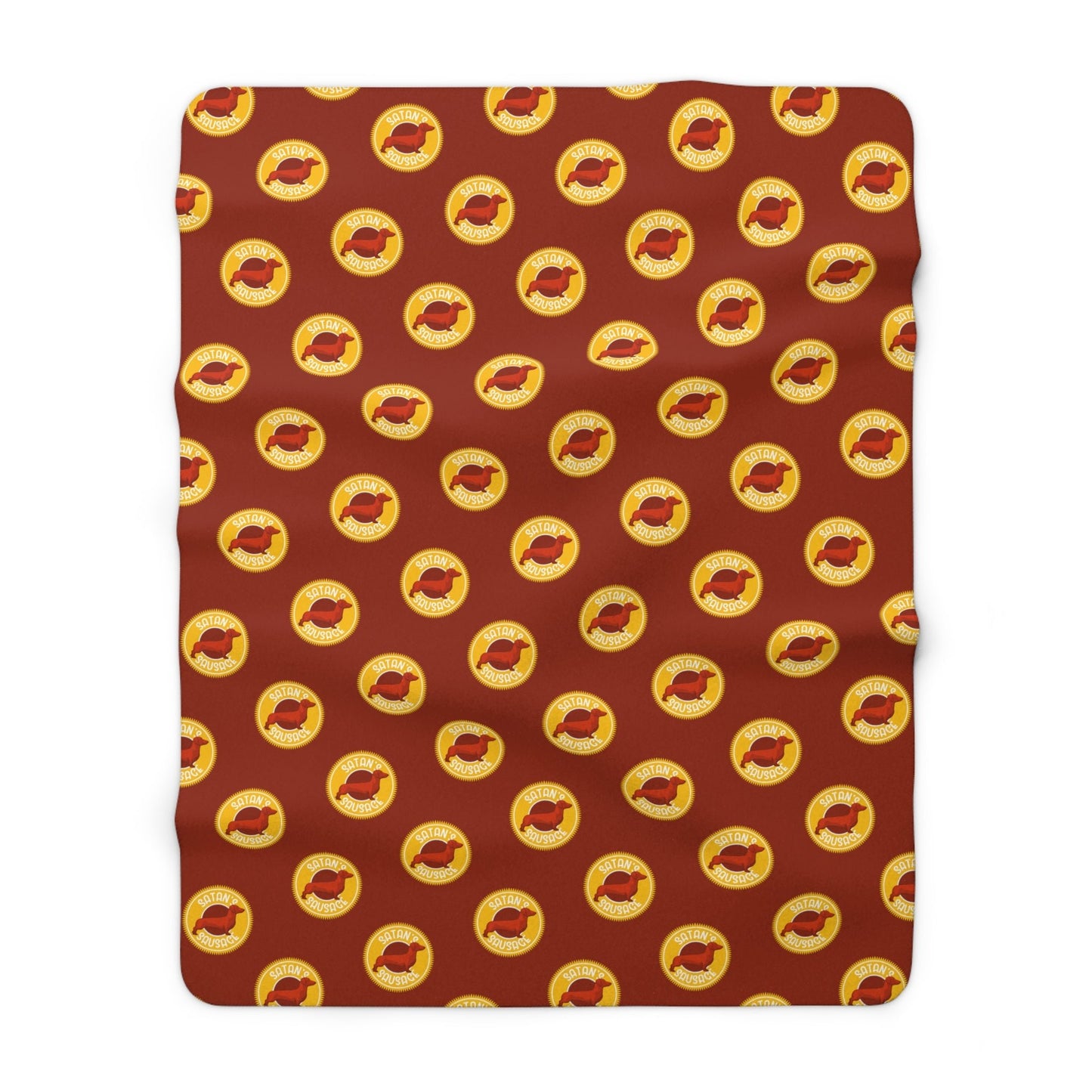 Satan's Sausage | Sherpa Fleece Blanket - Detezi Designs-82563053458739239282