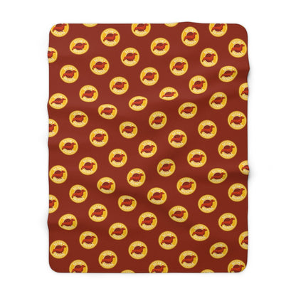 Satan's Sausage | Sherpa Fleece Blanket - Detezi Designs-82563053458739239282