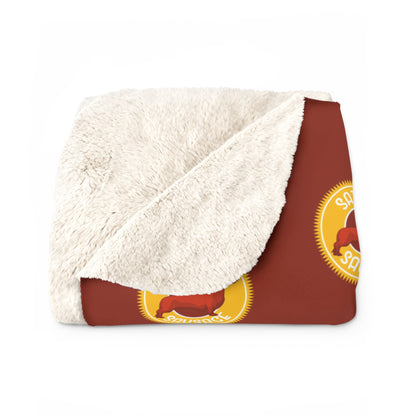 Satan's Sausage | Sherpa Fleece Blanket - Detezi Designs-82563053458739239282