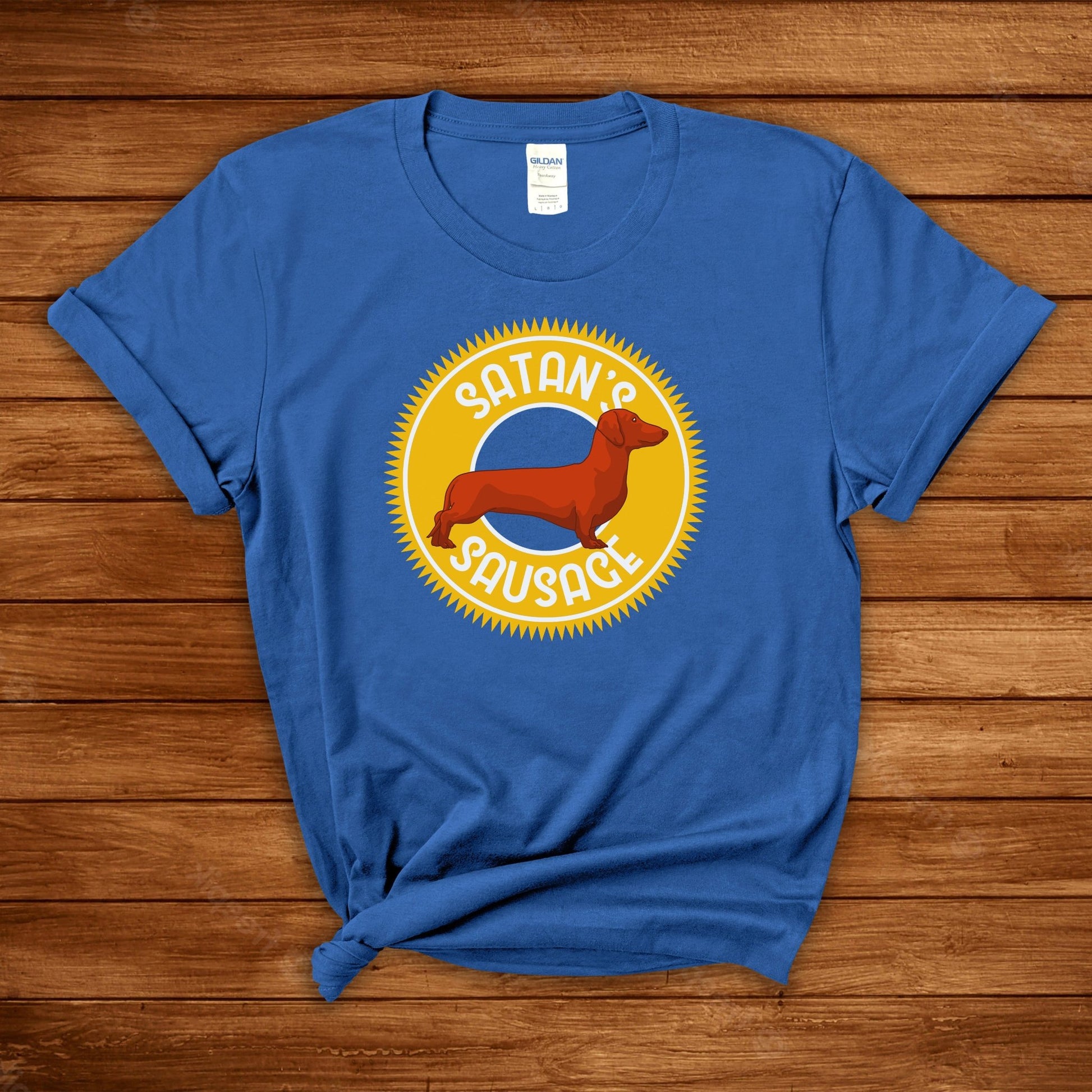 Satan's Sausage | T-shirt - Detezi Designs-22311958236951034811