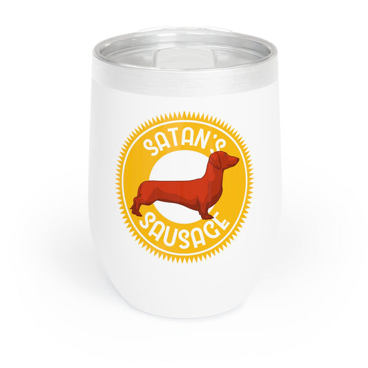 Satan's Sausage | Wine Tumbler - Detezi Designs-32034975855312721834