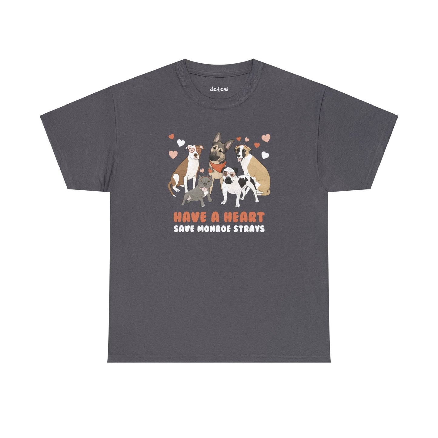 Save Monroe Strays | FUNDRAISER | T-shirt - Detezi Designs-23648622017896070165