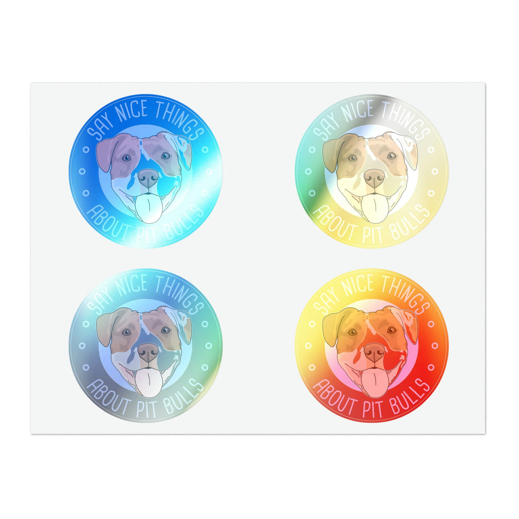 Say Nice Things About Pit Bulls | Sticker Sheets - Detezi Designs-10545379934083415602