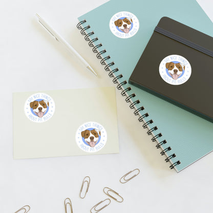 Say Nice Things About Pit Bulls | Sticker Sheets - Detezi Designs-11682680840123442284