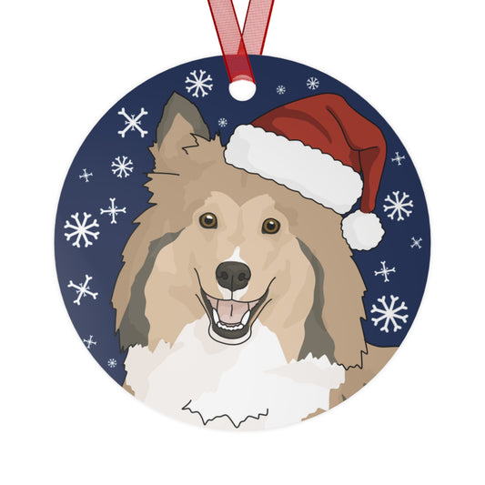 Shetland Sheep Dog | 2023 Holiday Ornament - Detezi Designs-31349065181148400689