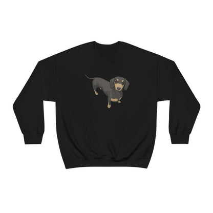 Short Hair Dachshund | Crewneck Sweatshirt - Detezi Designs-18528493239672959544