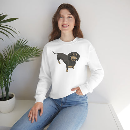 Short Hair Dachshund | Crewneck Sweatshirt - Detezi Designs-31857348025322831370