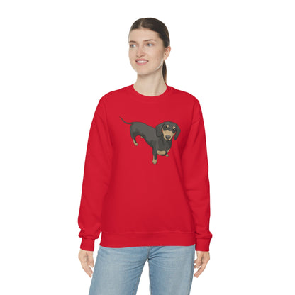 Short Hair Dachshund | Crewneck Sweatshirt - Detezi Designs-31857348025322831370