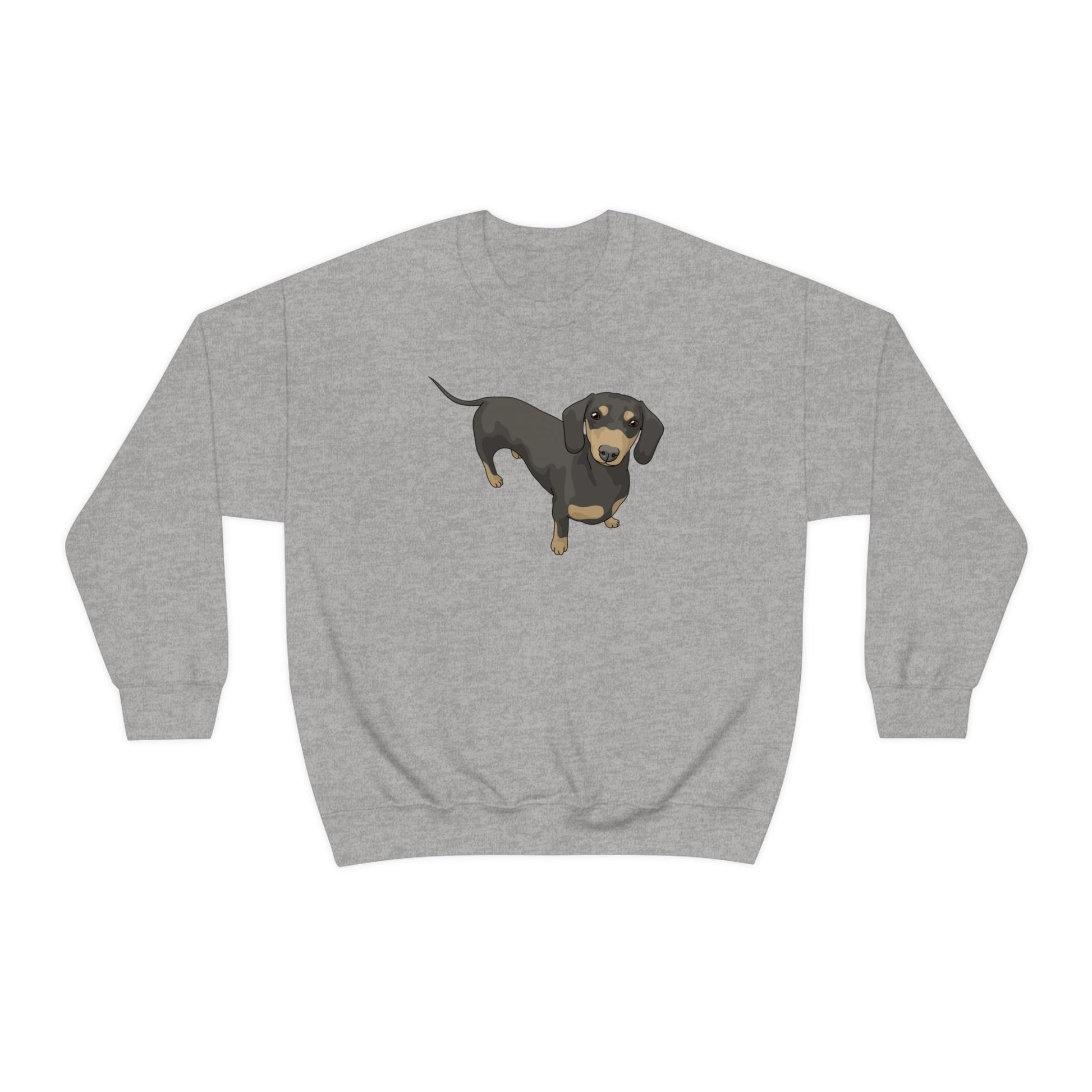 Short Hair Dachshund | Crewneck Sweatshirt - Detezi Designs-31857348025322831370