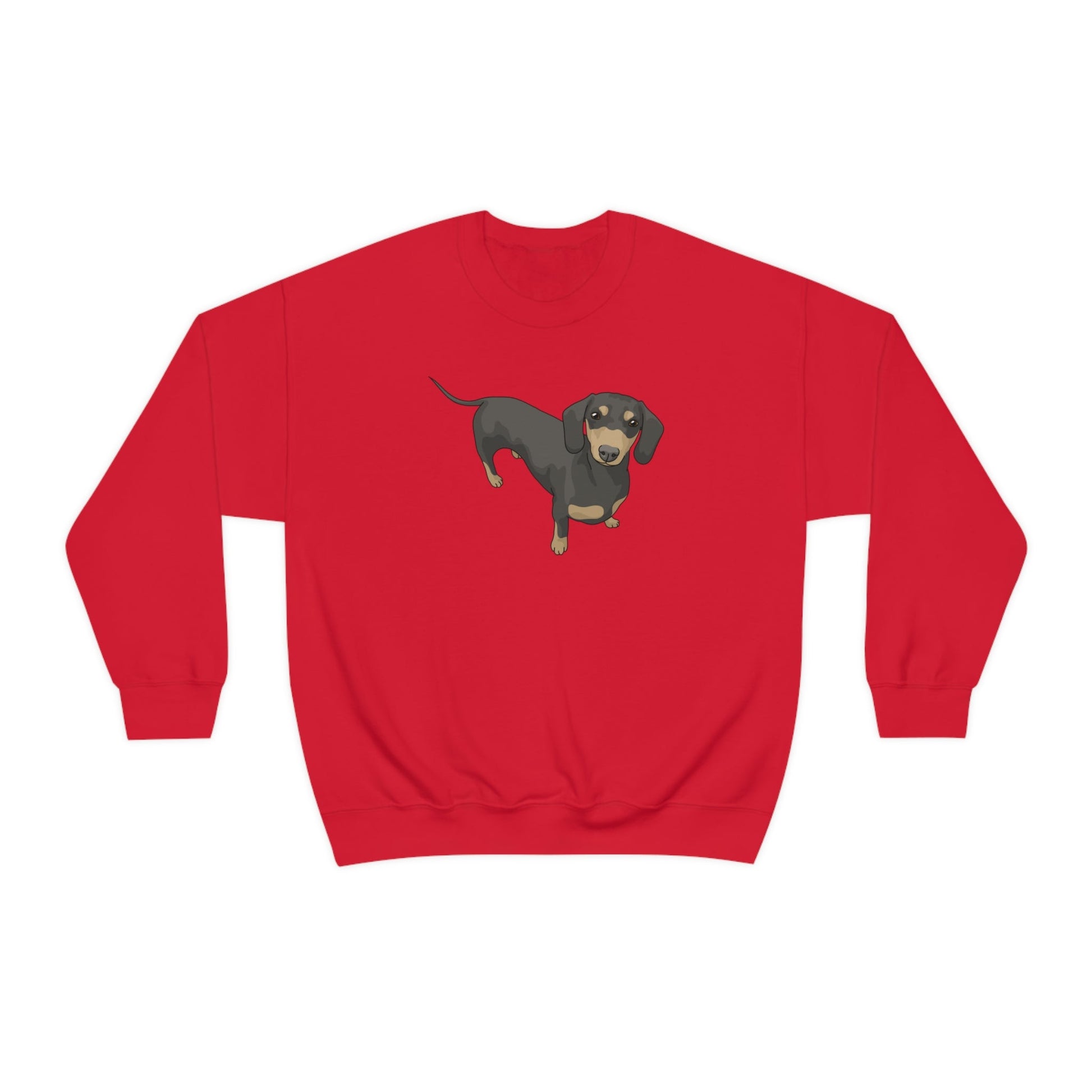 Short Hair Dachshund | Crewneck Sweatshirt - Detezi Designs-68108153725557811655