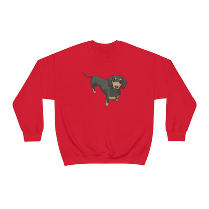 Short Hair Dachshund | Crewneck Sweatshirt - Detezi Designs-68108153725557811655