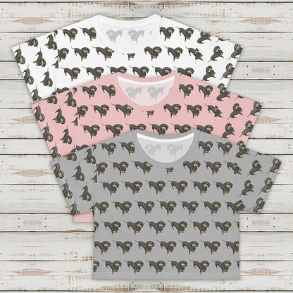 Short Hair Dachshund | Crop Tee - Detezi Designs-GR001