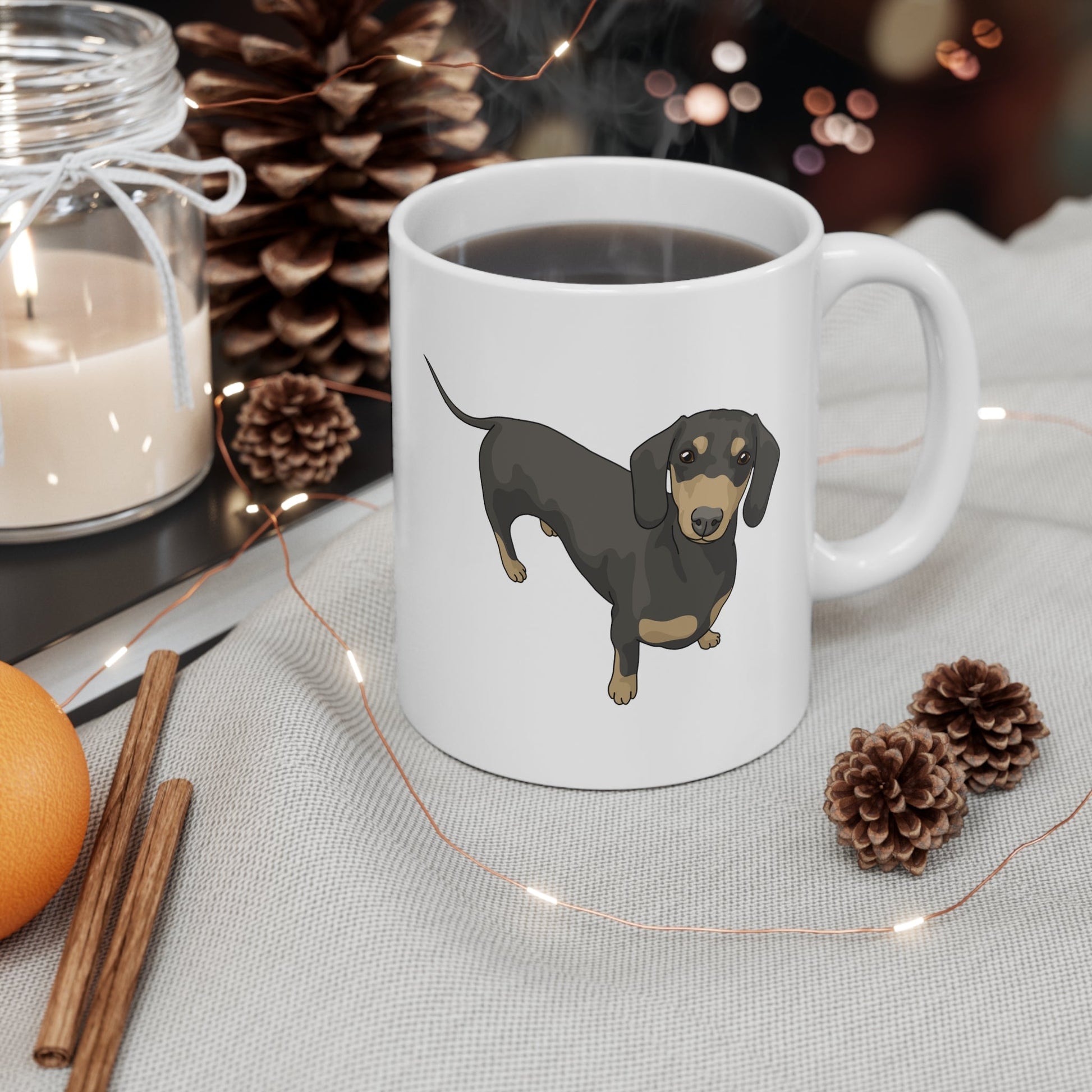 Short Hair Dachshund | Mug - Detezi Designs-13842603342909453182