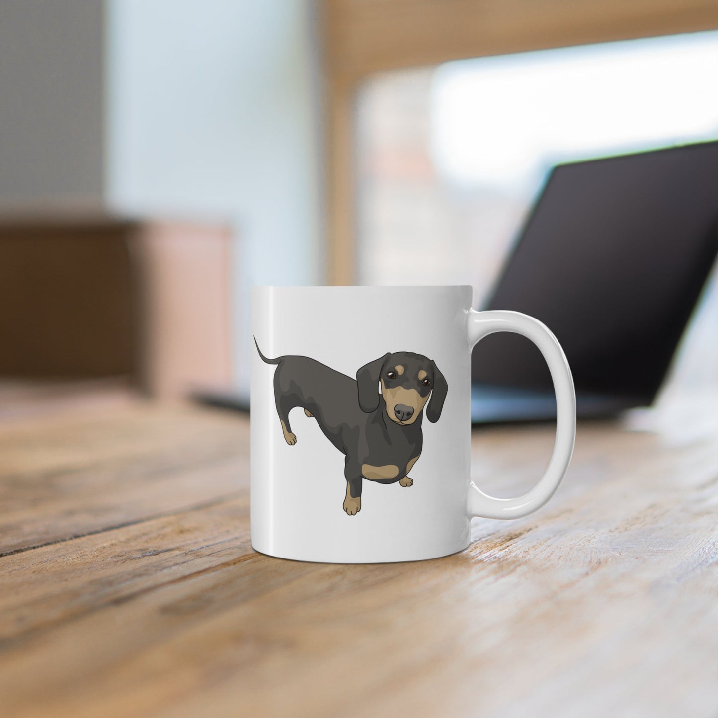 Short Hair Dachshund | Mug - Detezi Designs-13842603342909453182