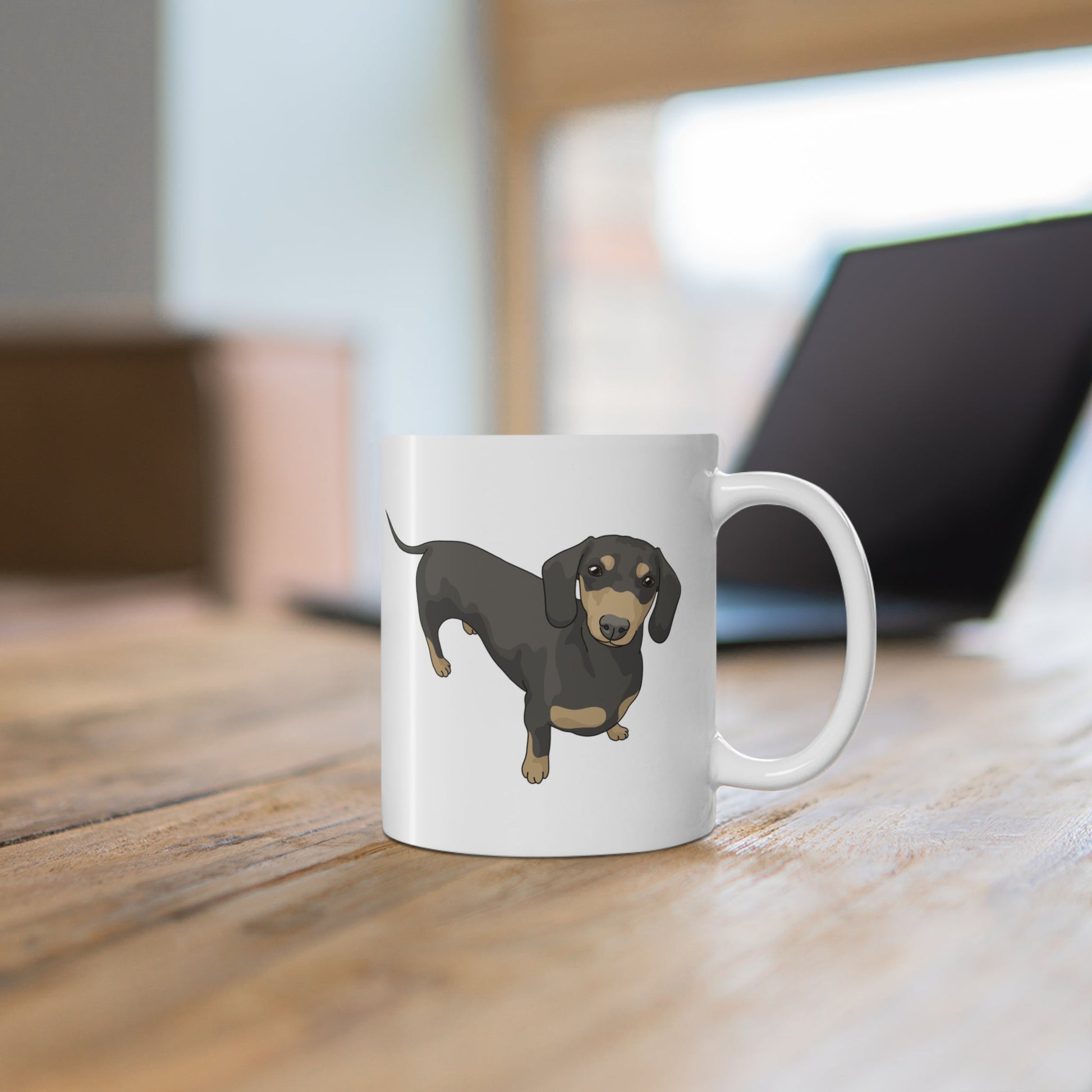 Short Hair Dachshund | Mug - Detezi Designs-13842603342909453182