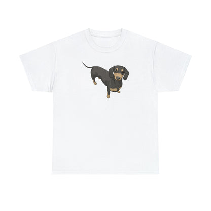 Short Hair Dachshund | T-shirt - Detezi Designs-24221662555699118252