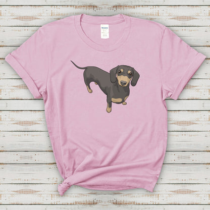 Short Hair Dachshund | T-shirt - Detezi Designs-25717849485041657626