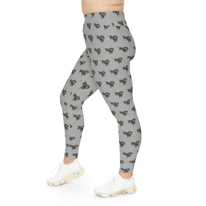 Short Hair Dachshunds | Leggings - Detezi Designs-13121447366039093585