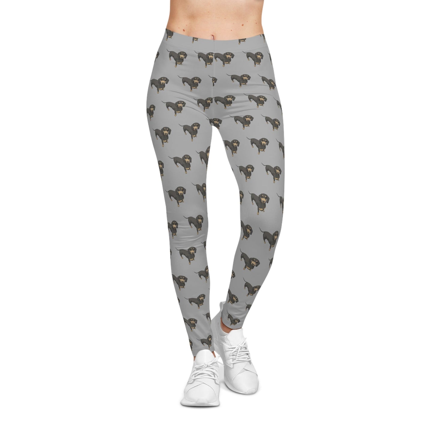 Short Hair Dachshunds | Leggings - Detezi Designs-13121447366039093585