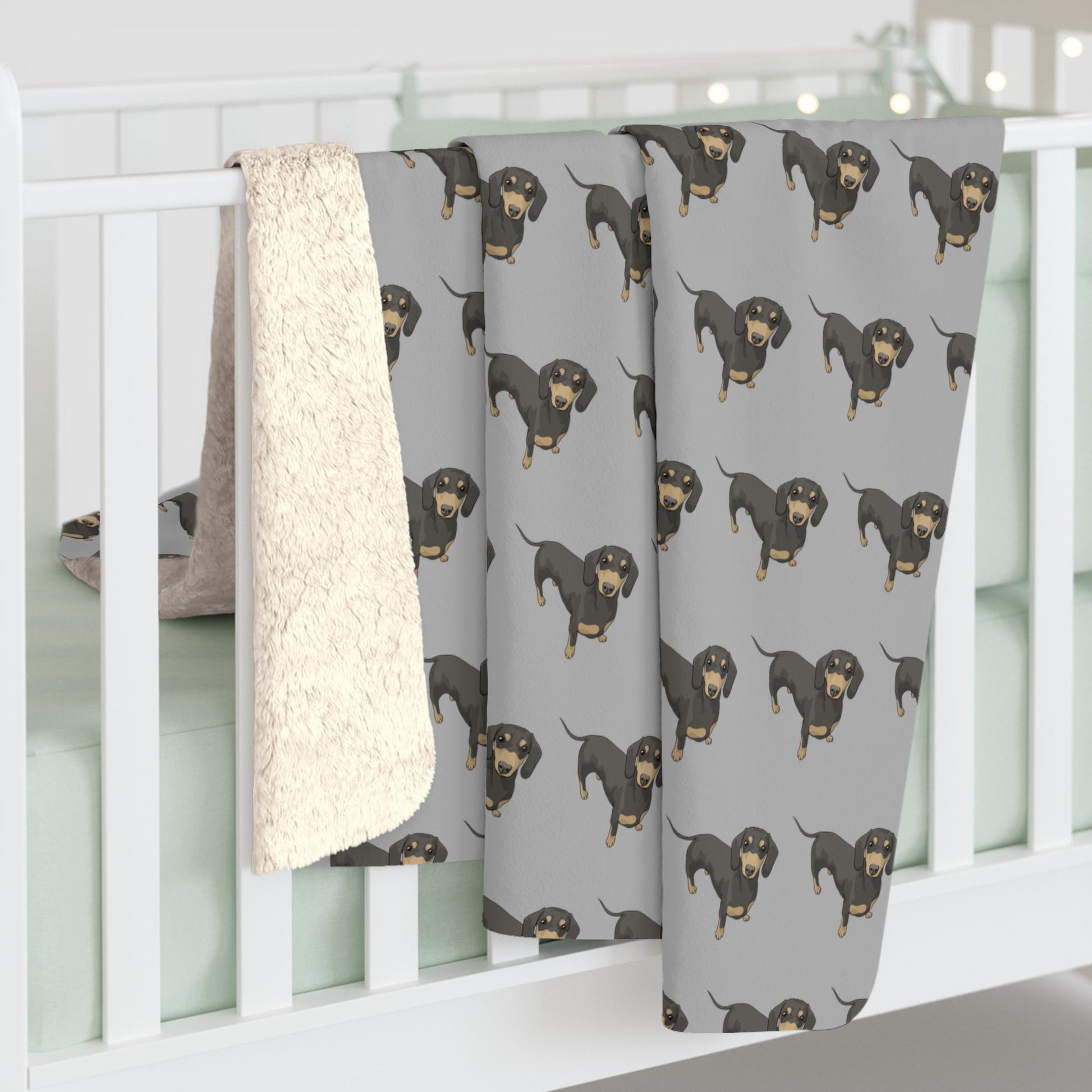 Short Hair Dachshunds | Sherpa Fleece Blanket - Detezi Designs-14917236451919868207