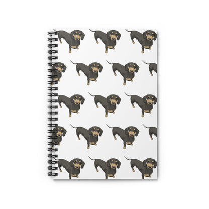 Short Hair Dachshunds | Spiral Notebook - Detezi Designs-72731340994725595208