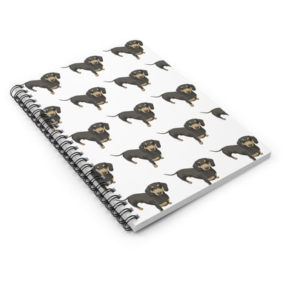 Short Hair Dachshunds | Spiral Notebook - Detezi Designs-72731340994725595208