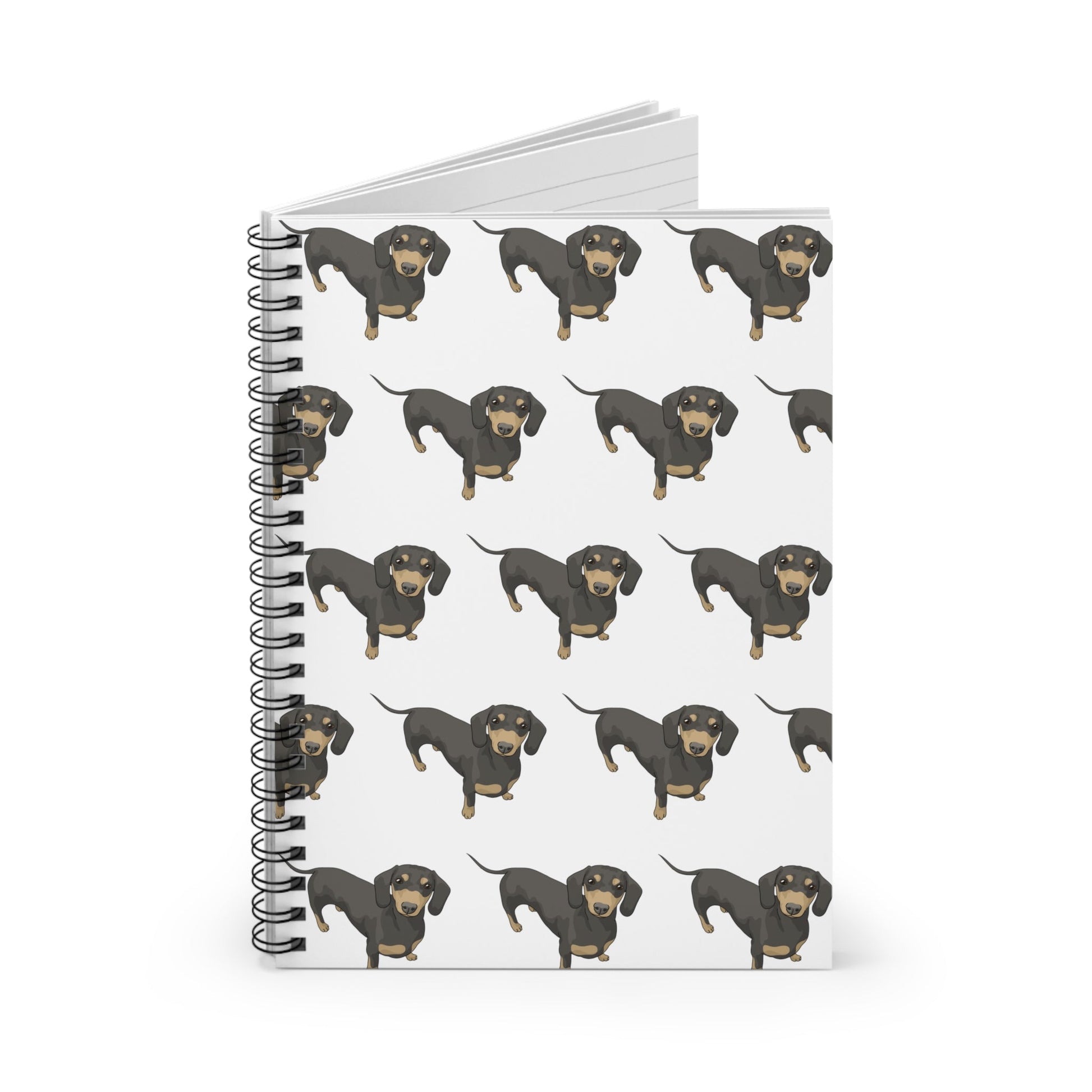 Short Hair Dachshunds | Spiral Notebook - Detezi Designs-72731340994725595208