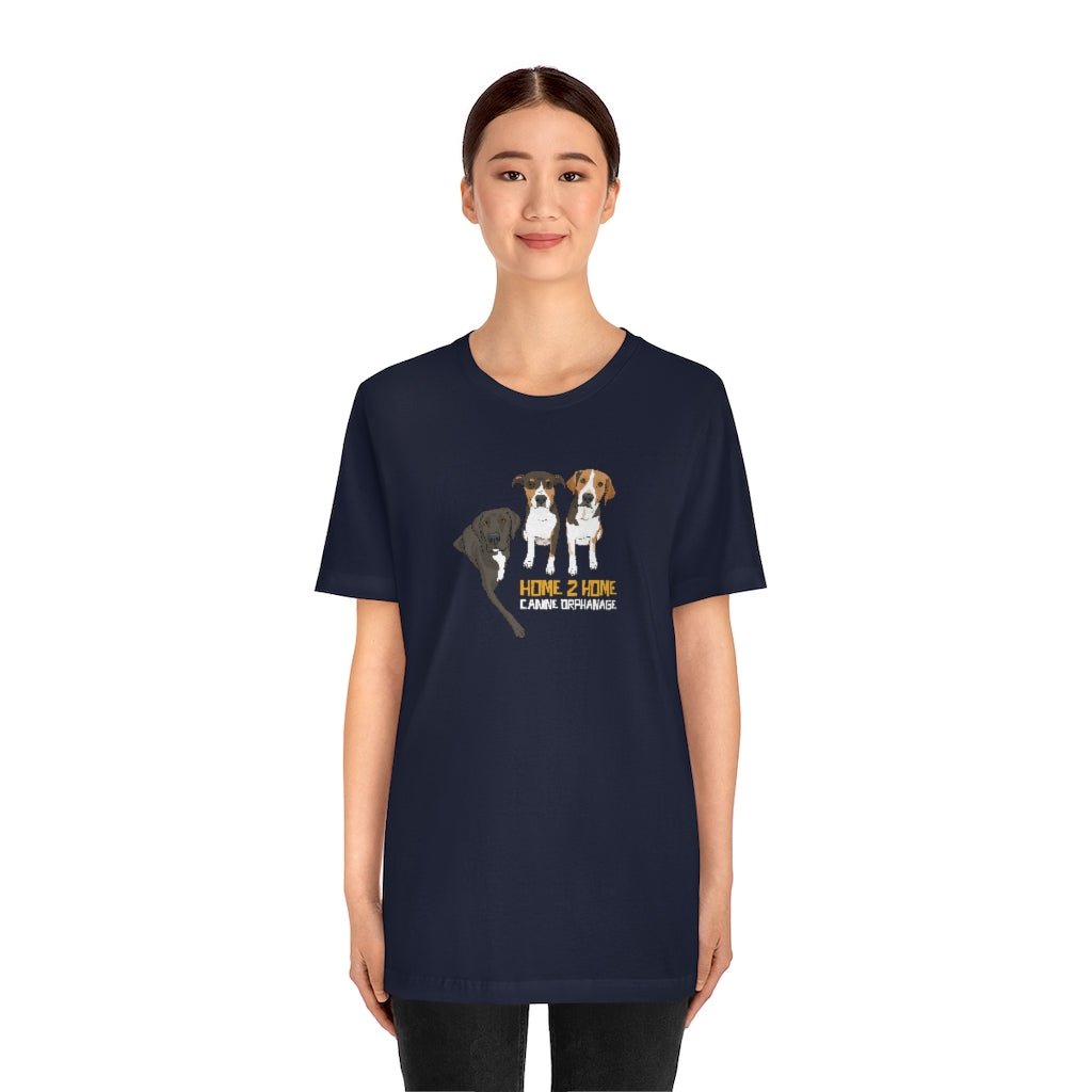 Sirius, Sam, & Ella | FUNDRAISER for Home 2 Home Canine Orphanage | T-shirt - Detezi Designs-10847423723212826484