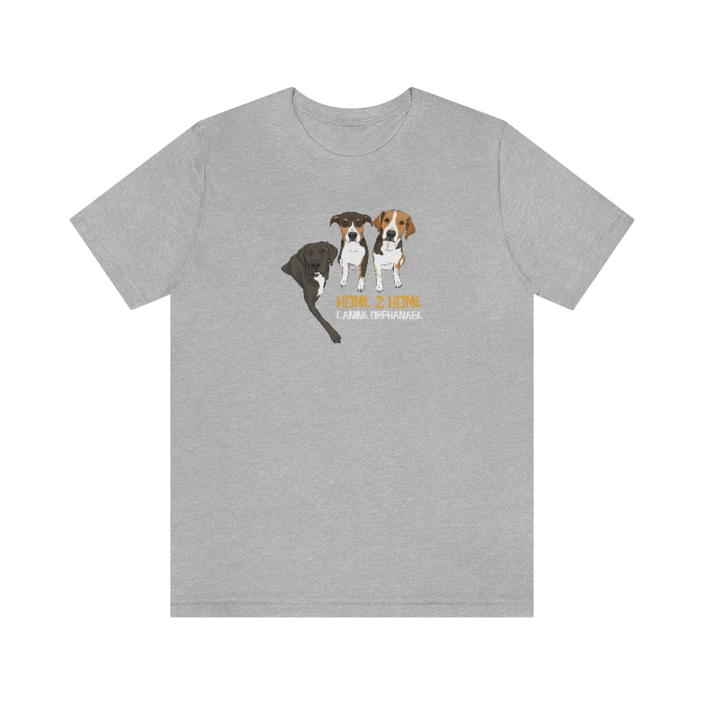 Sirius, Sam, & Ella | FUNDRAISER for Home 2 Home Canine Orphanage | T-shirt - Detezi Designs-19571896655085079867