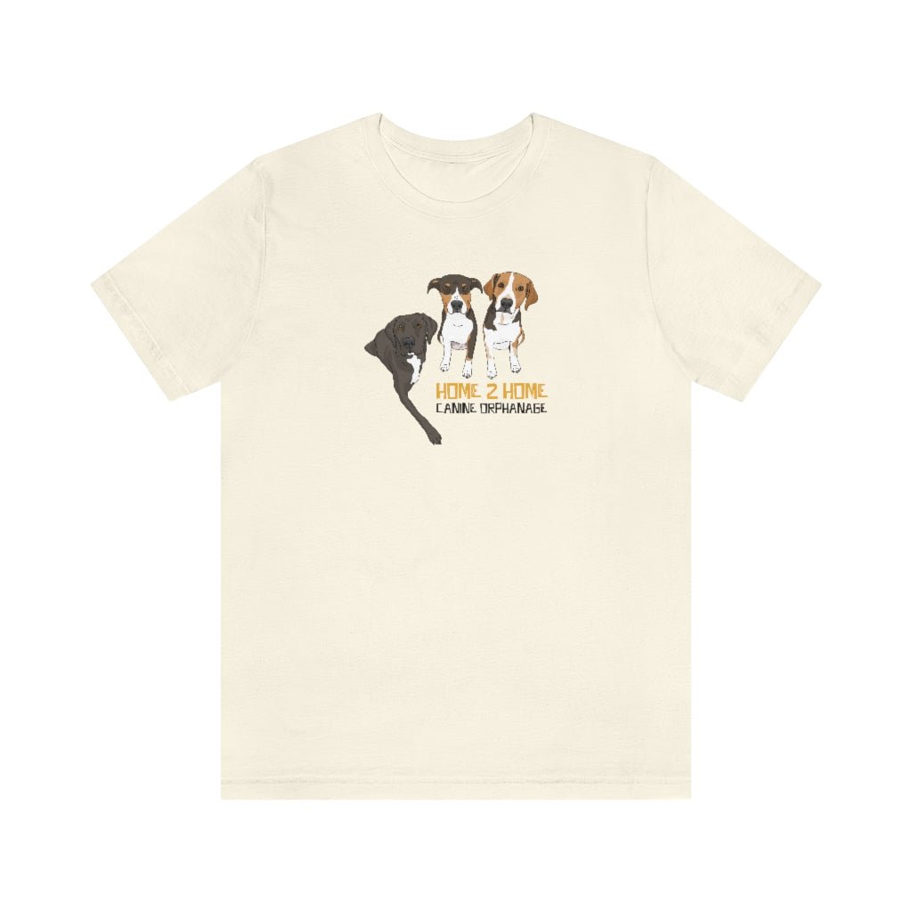 Sirius, Sam, & Ella | FUNDRAISER for Home 2 Home Canine Orphanage | T-shirt - Detezi Designs-97851788637830810260