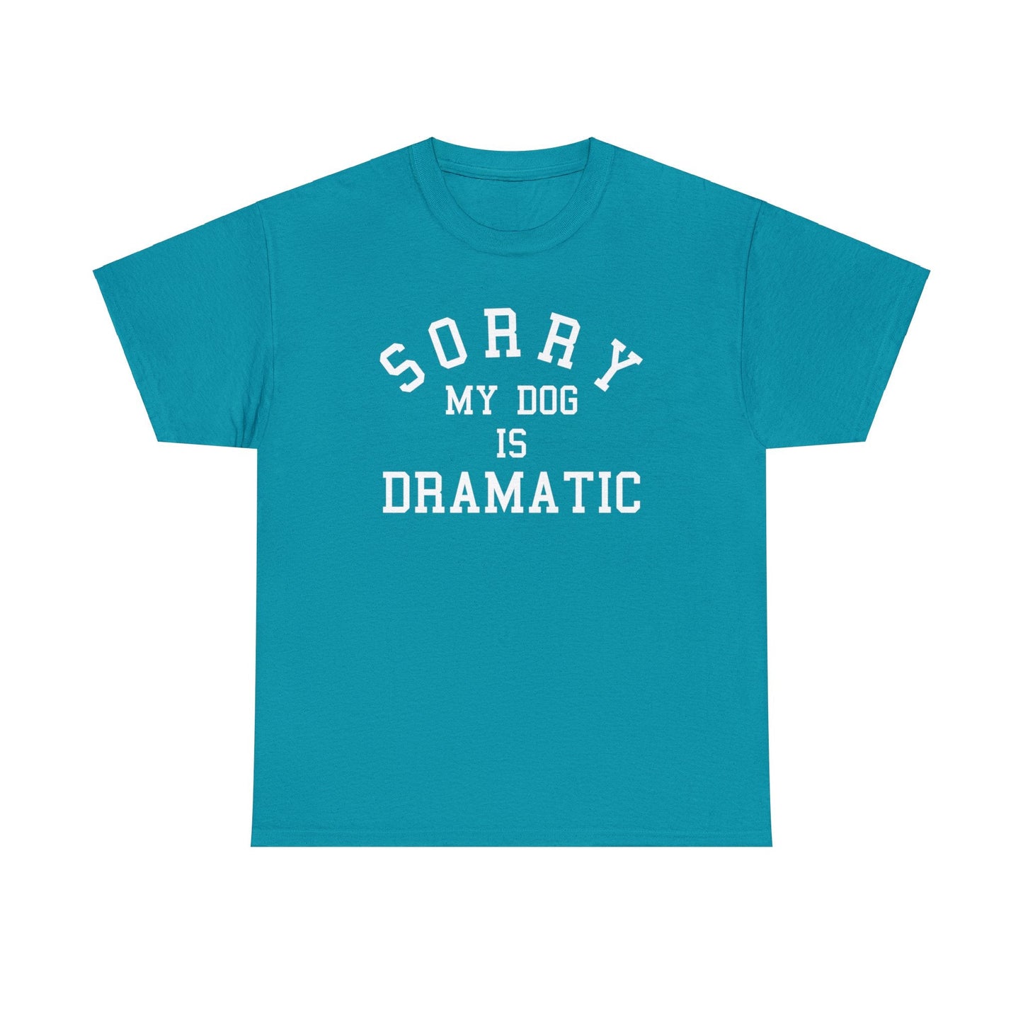 Sorry, My Dog Is Dramatic | Text Tee - Detezi Designs-16936211307662312283