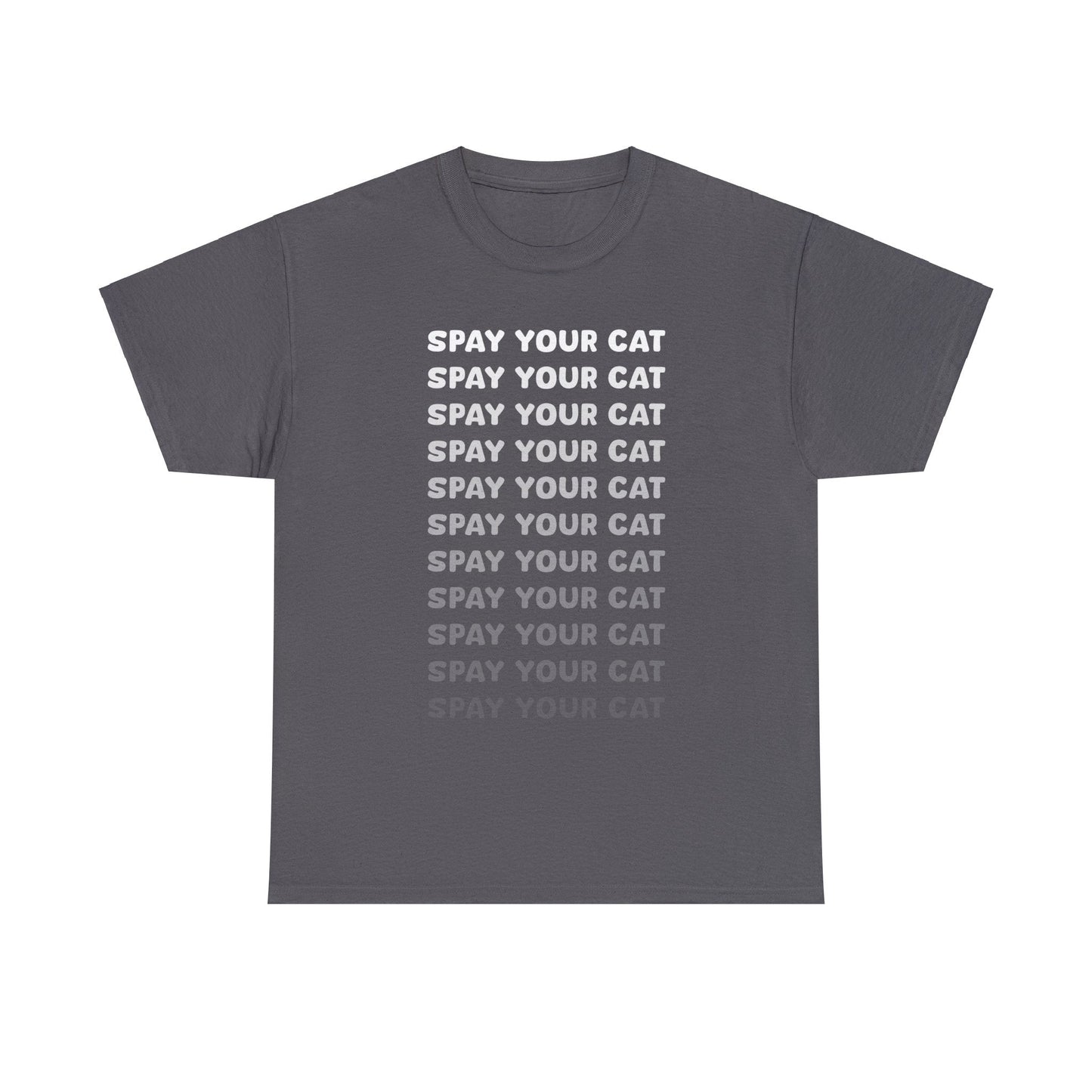 Spay Your Cat | Echo Text | Unisex T-shirt - Detezi Designs-18758511578977208730