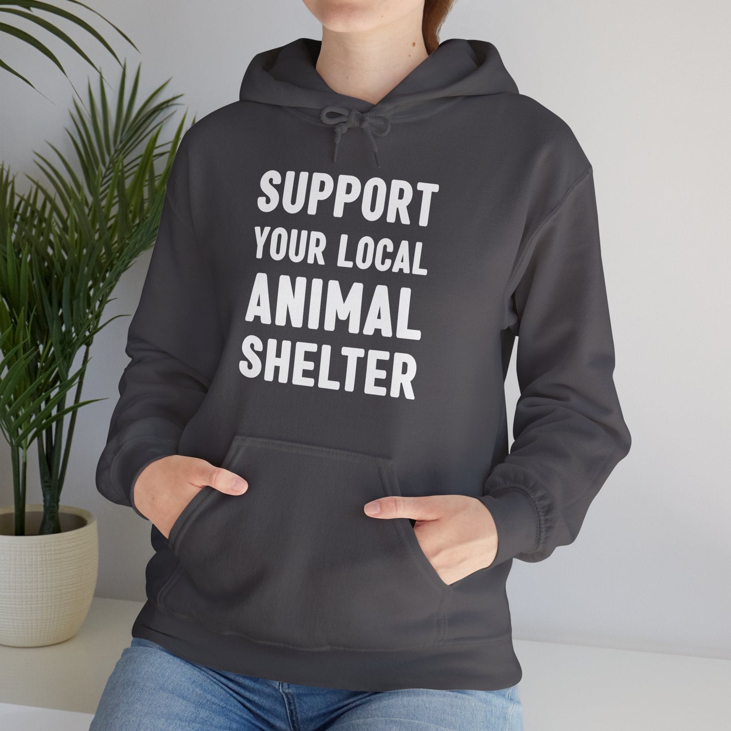 Support Your Local Animal Shelter | Hooded Sweatshirt - Detezi Designs-24925960846047826757