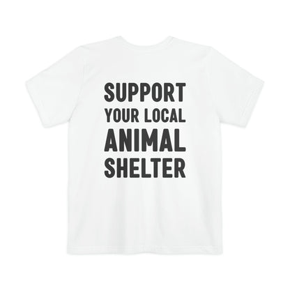 Support Your Local Animal Shelter | Pocket T-shirt - Detezi Designs-17312035957702421038