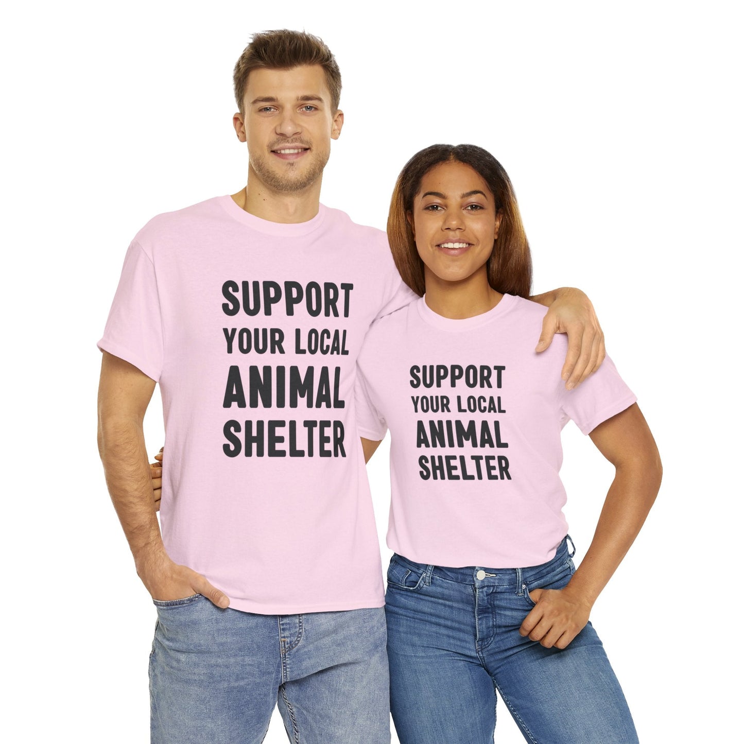 Support Your Local Animal Shelter | Text Tees - Detezi Designs-33578858021926766856