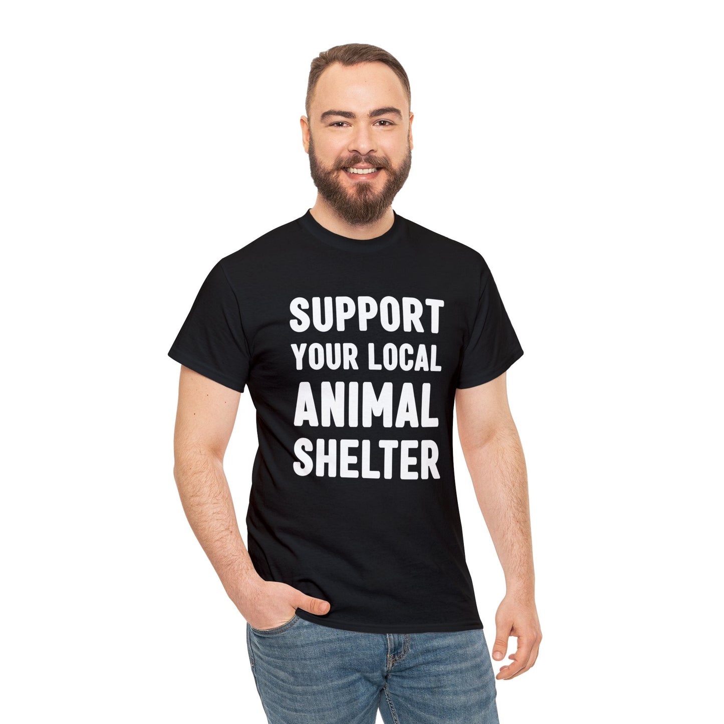 Support Your Local Animal Shelter | Text Tees - Detezi Designs-33578858021926766856