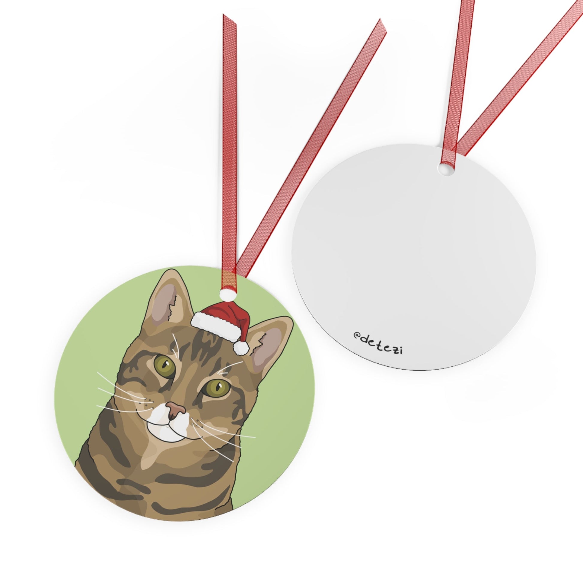 Tabby Cat | 2023 Holiday Ornament - Detezi Designs-26981367521634822055