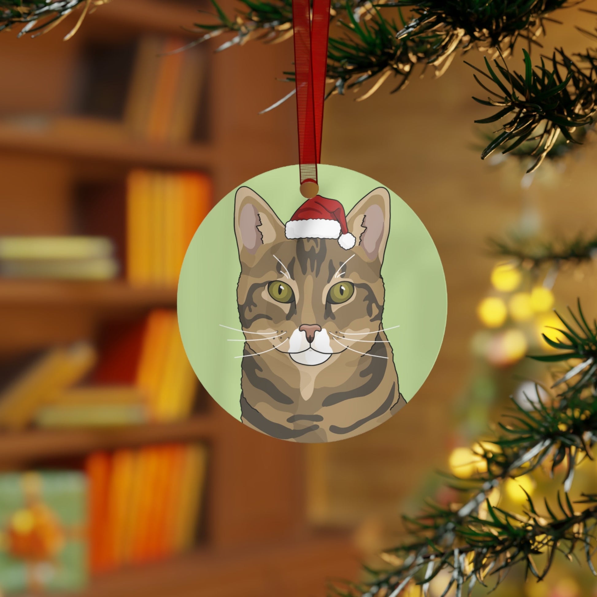 Tabby Cat | 2023 Holiday Ornament - Detezi Designs-26981367521634822055