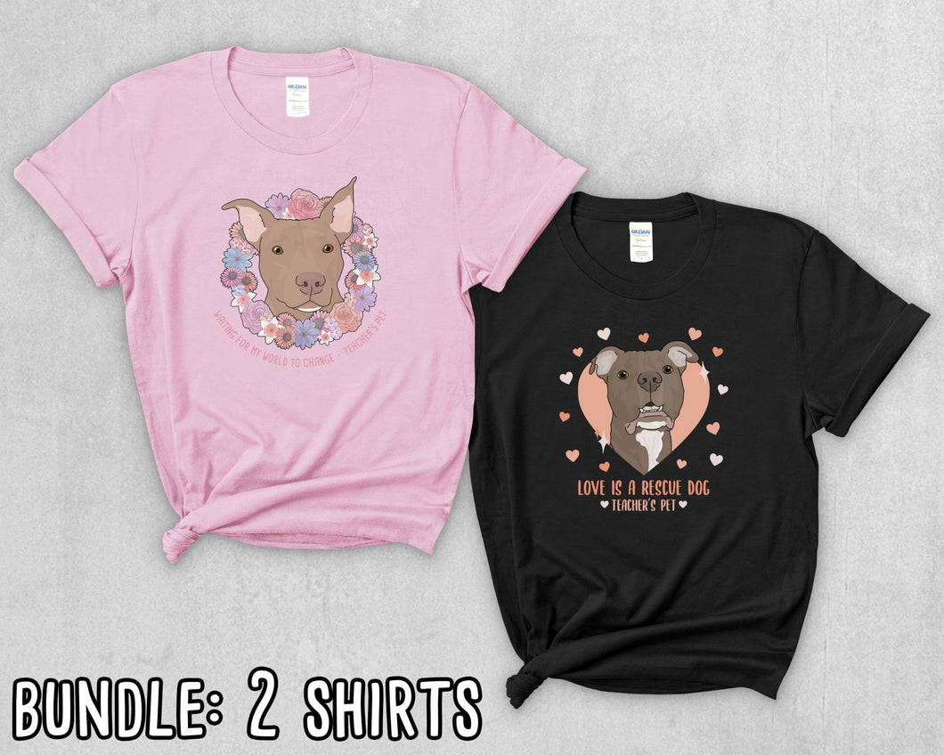 Teacher's Pet Fundraiser Bundle: Two T-shirts - Detezi Designs-TPF001