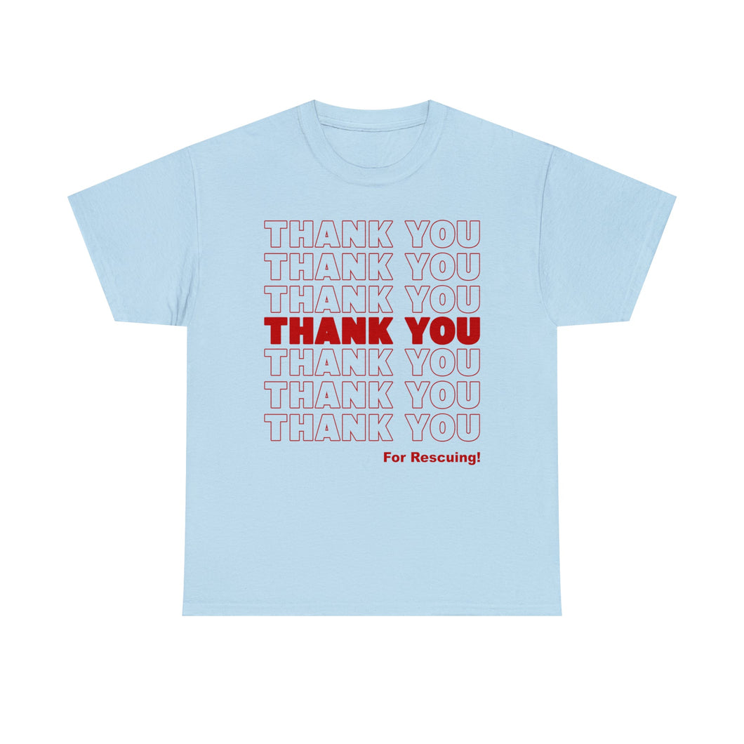 Thank You for Rescuing | Text Tees - Detezi Designs-23288292287840346878