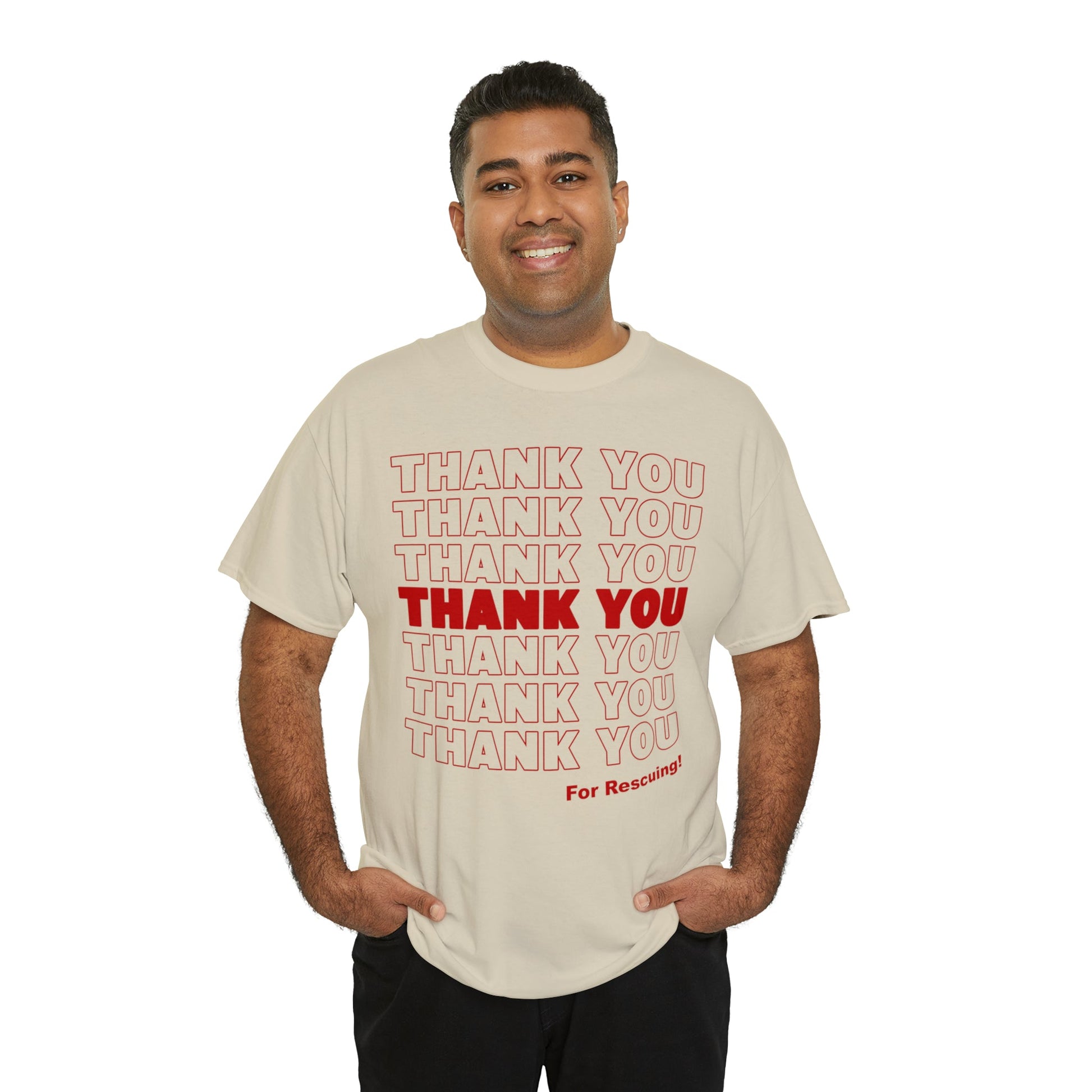 Thank You for Rescuing | Text Tees - Detezi Designs-30705474486544847502