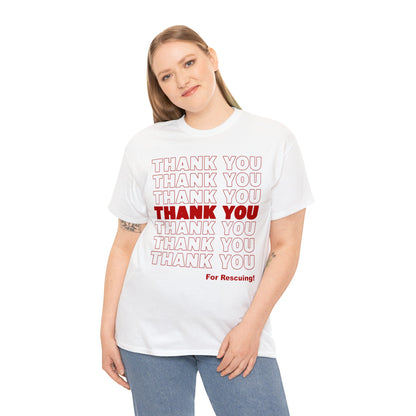 Thank You for Rescuing | Text Tees - Detezi Designs-30705474486544847502