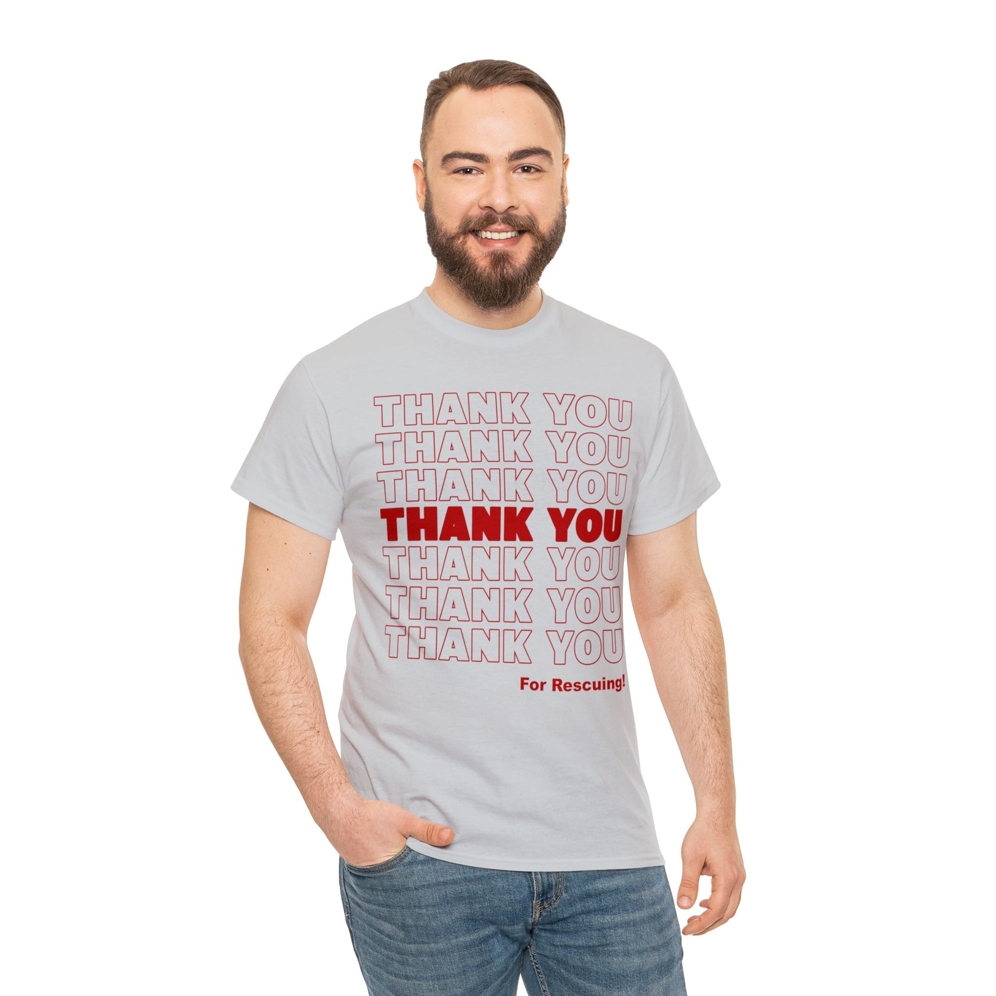 Thank You for Rescuing | Text Tees - Detezi Designs-30705474486544847502