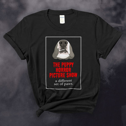 The Puppy Horror Picture Show | T-shirt - Detezi Designs-22596946564256499766