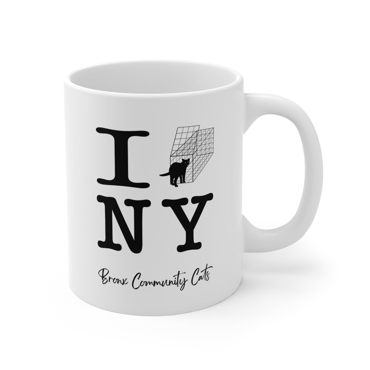 TNRM NY | FUNDRAISER for Bronx Community Cats | 11oz Mug - Detezi Designs-43656903130553283645