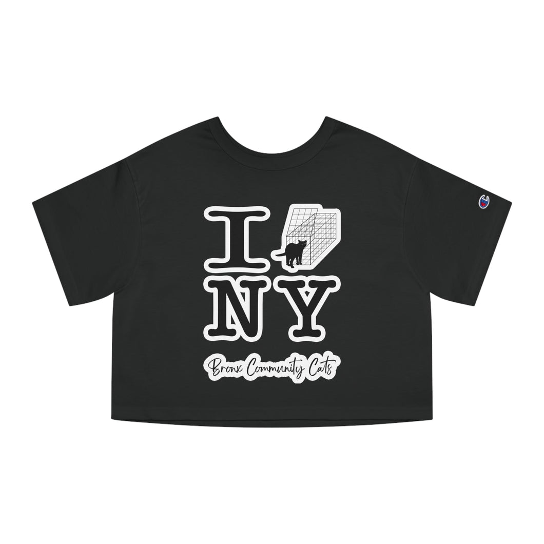 TNRM NY | FUNDRAISER for Bronx Community Cats | Champion Cropped Tee - Detezi Designs-33634164968134679411