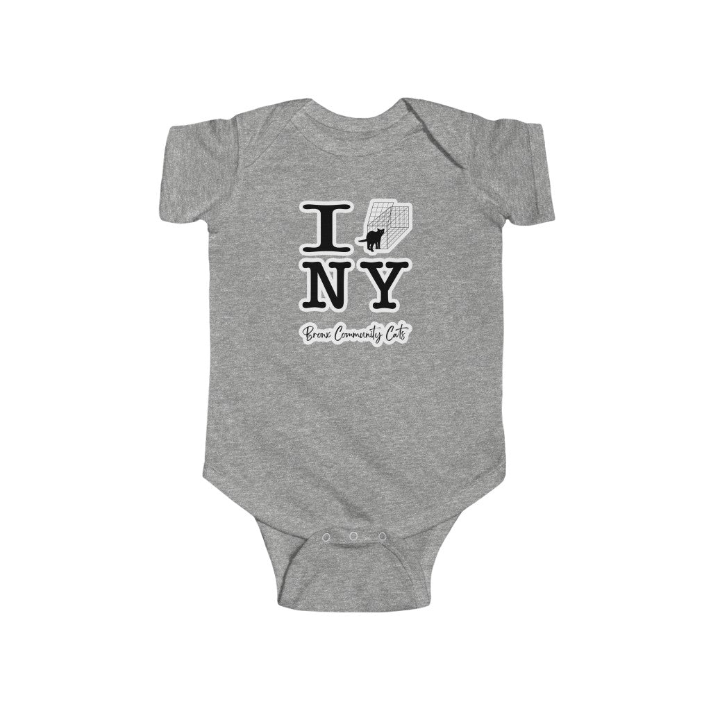 TNRM NYC | FUNDRAISER for Bronx Community Cats | Infant Fine Jersey Bodysuit - Detezi Designs-27552078216304671406