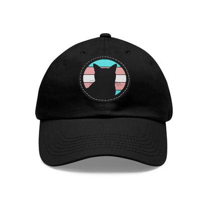 Trans Pride | Cat Silhouette | Dad Hat - Detezi Designs-20528325929351442739