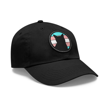 Trans Pride | Cat Silhouette | Dad Hat - Detezi Designs-91308316910195261325